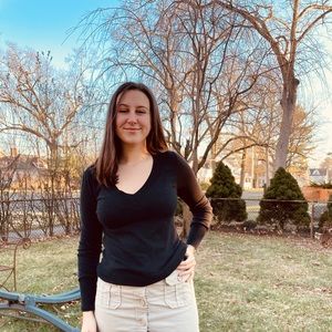 Black Gap V Neck Sweater